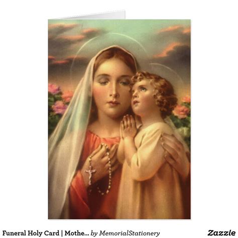 Funeral Holy Card | Mothers Devotion Catholic Funeral, Funeral Thank You Cards, Perfect Squares ...