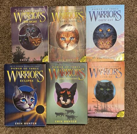 Warriors Cats Power of Three Book Series 1-6 Paperback + Hardback First Edition | eBay