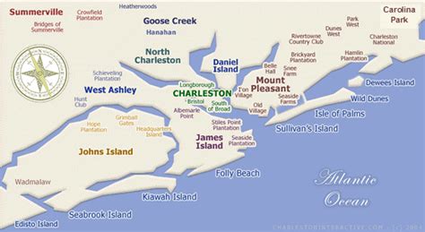 CHARLESTON SC Neighborhoods and & Homes on a Map