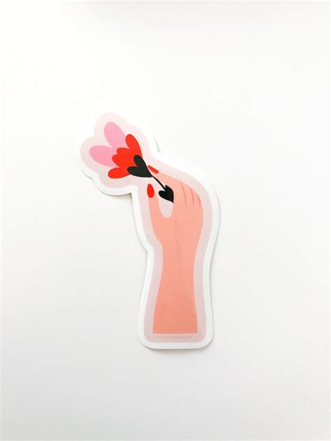 Flower Die-cut Vinyl Sticker - Etsy