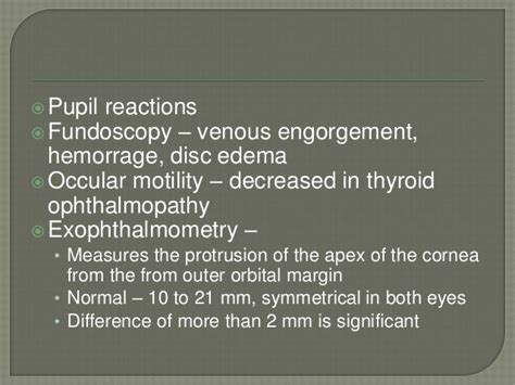 Causes of proptosis