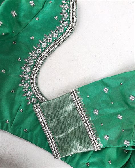 Aari Work – Hand Work Design – Maggam Work – Bridal Blouse Designs – 821 – AariWorkBlouse.Com