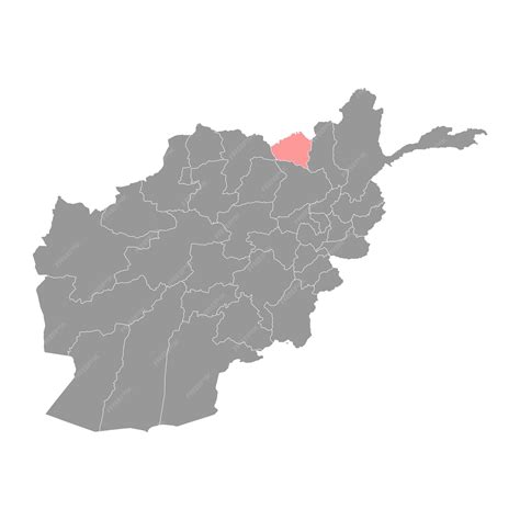 Premium Vector | Kunduz province map administrative division of afghanistan