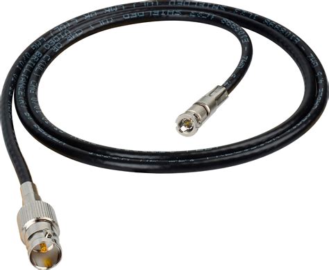 Laird HDBNC1855-BF01 High Density HD-BNC Male to Standard BNC Female 6G HD-SDI Cable - 1 Foot