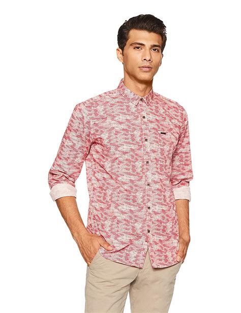 Wrangler Men's Printed Regular Fit Casual Shirt - Guys World