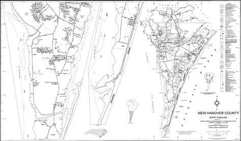 2000 Road Map of New Hanover County, North Carolina