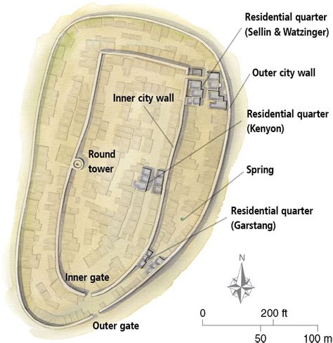 Ancient Jericho City Map