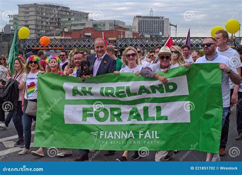 Fianna Fail Memat Dublin Pride Editorial Photography - Image of lgbtq ...