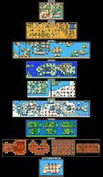 Super Mario Brothers 3 Map Selection - Labeled Maps