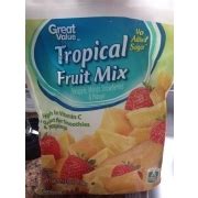 Great Value Tropical Fruit Mix: Calories, Nutrition Analysis & More | Fooducate