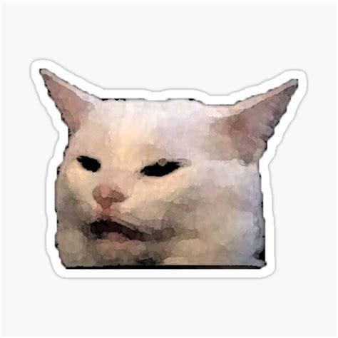 "Angry Cat Meme Watercolor" Sticker for Sale by MagicalMystery6 | Redbubble