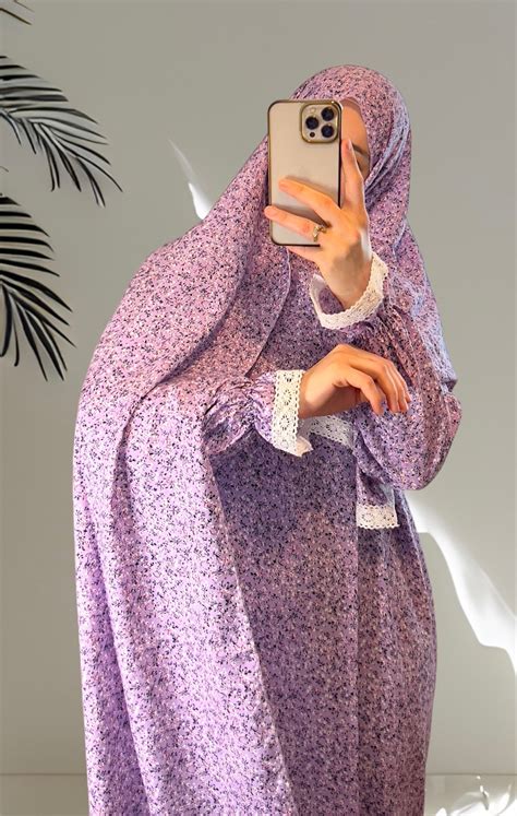 Luxury Muslim Women Prayer Dress, One Piece Prayer dress, Islamic gift – AsiyaAbaya