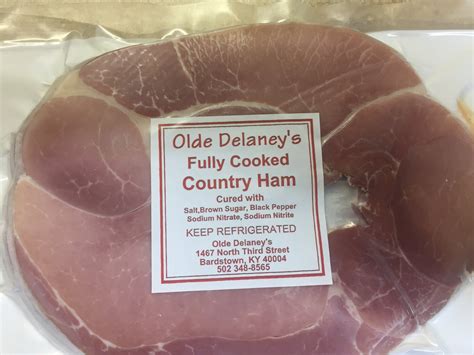 Olde Delaney's Fully Cooked Center Cut Country Ham (6 slices) 16 oz