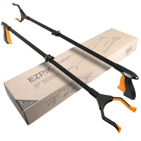 Buy 2 x EZPIK® 40" Long Reach Grabber Reacher Tool - Heavy Duty T ...