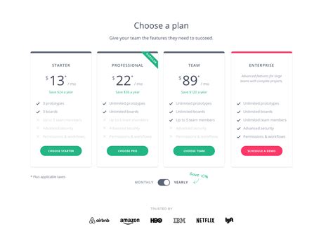 Top 13 Pricing Plan Pages Examples | UX Writing Hub