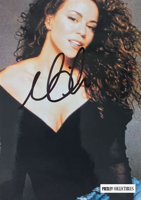 Mariah Carey Autograph - Presley Collectibles