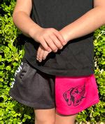 Kids Hot Pink & Black Footy Shorts – HogDog Hunting