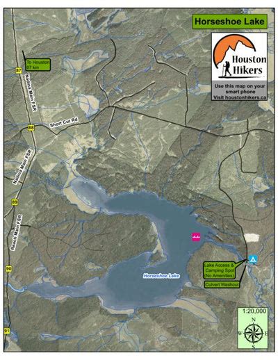 Horseshoe Lake - Houston, BC Map by Houston Hikers Society | Avenza Maps