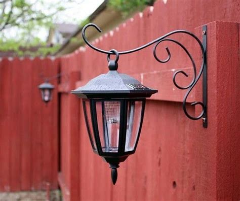 Solar Coach Lights from Family Dollar on Plant Hooks | Easy backyard ...