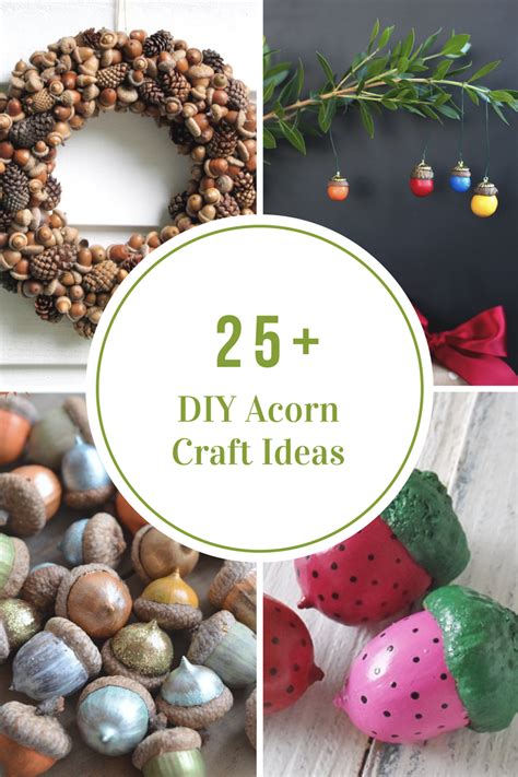 Beautiful Acorn Crafts Ideas with Real Acorns - The Idea Room