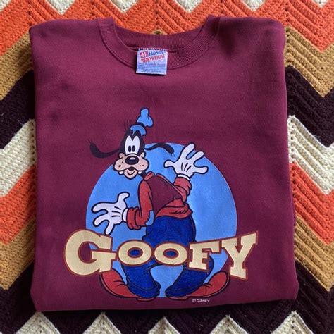 Vintage 80s Disney Goofy graphic sweatshirt Hanes... - Depop