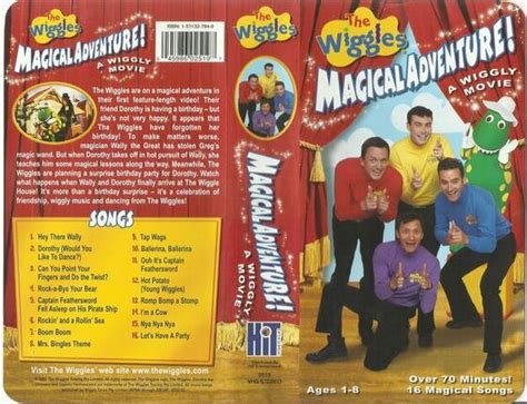 The Wiggles Magical Adventure A Wiggly Movie Vhs 2003 Vhs And Dvd | Images and Photos finder