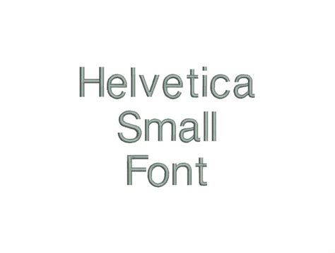 Helvetica Small Embroidery Font Machine Embroidery Monogram