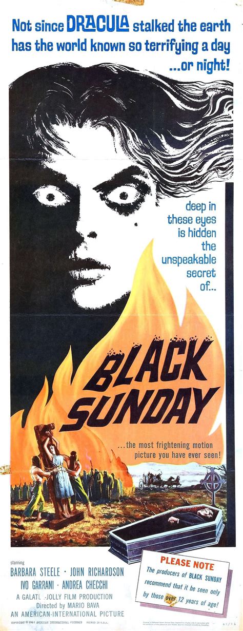 Black Sunday. Starring Barbara Steele. Directed by Mario Bava. | Horror posters, Movie posters ...