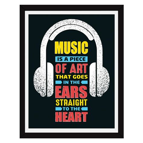 Chaka Chaundh – Music Quotes Wall frame – Framed Music Posters -– Music ...