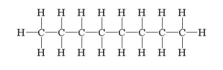 Octane Skeletal Structure