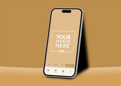 iPhone 14 Pro Mockup with Gallery and Photos Screen - Mediamodifier