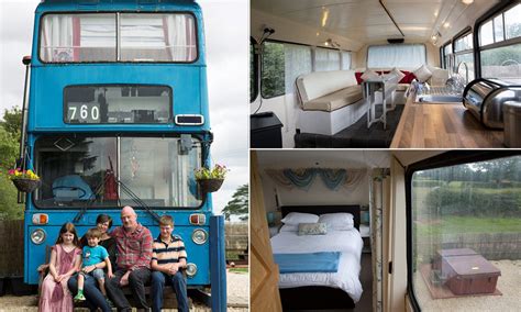 Couple spends £15,000 converting old double-decker into holiday home ...