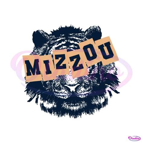 Mizzou Tiger Face Logo Missouri Football SVG