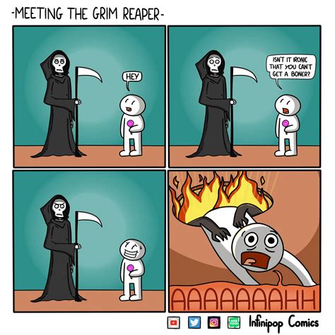 Meeting the Grim Reaper : funny