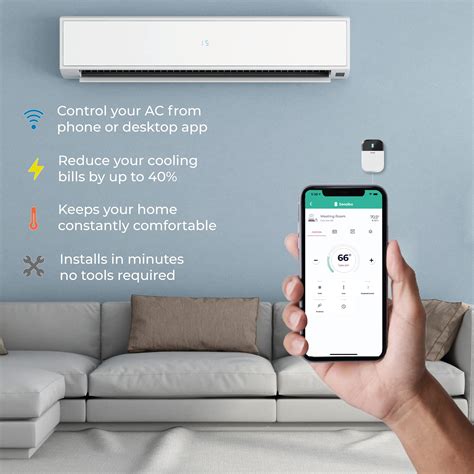 Sensibo Sky, Smart Home Air Conditioner System - Quick & Easy 60-Second Installation. Maintains ...