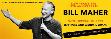 Bill Maher Tickets | 31st December | Waikiki Shell