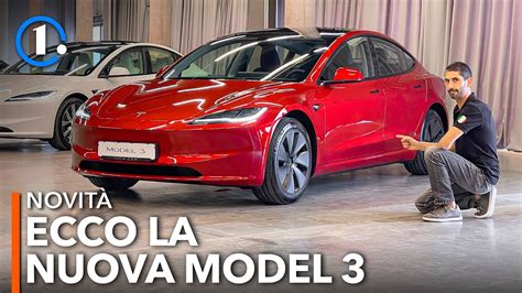 Tesla Model 3, L’ANALISI 🔧 del restyling 2024. Da ottobre a 42.490 € - YouTube