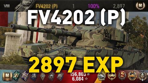 World of Tanks || FV4202 (P) - 2897 EXP... - YouTube