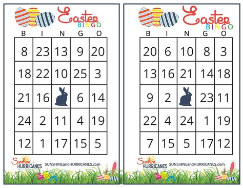 Easter Bingo - Printable Easter Games