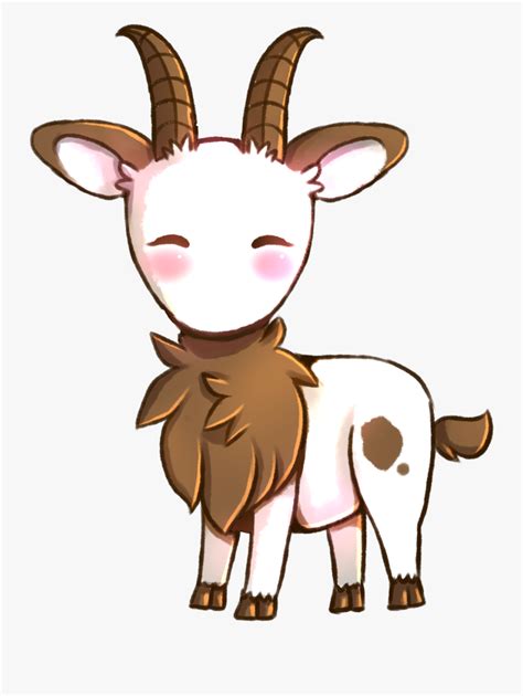 A Little Goat - Anime Goat , Free Transparent Clipart - ClipartKey