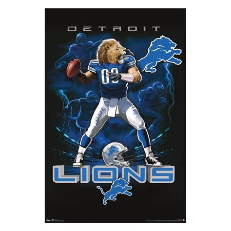 Detroit Lions Posters | Detroit Lions Quarterback 12 Wall Poster ...