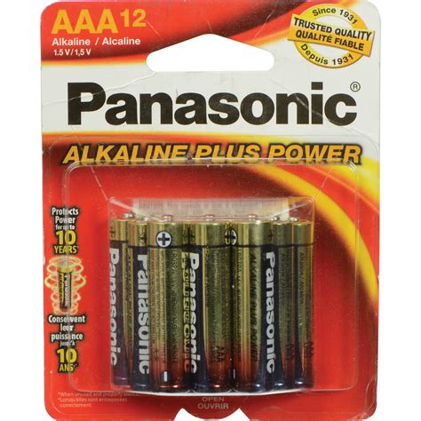 Panasonic AAA 1.5V Alkaline Batteries (12-Pack) PAN12AAA B&H