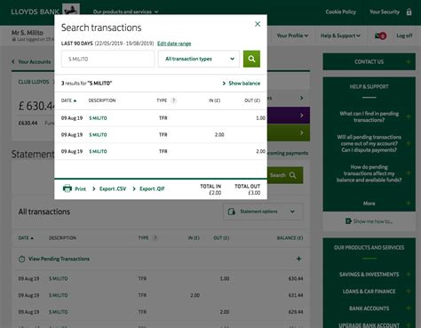 Online Bank Statement Lloyds / Lloyds Bank Internet Banking Monthly View Statements ...