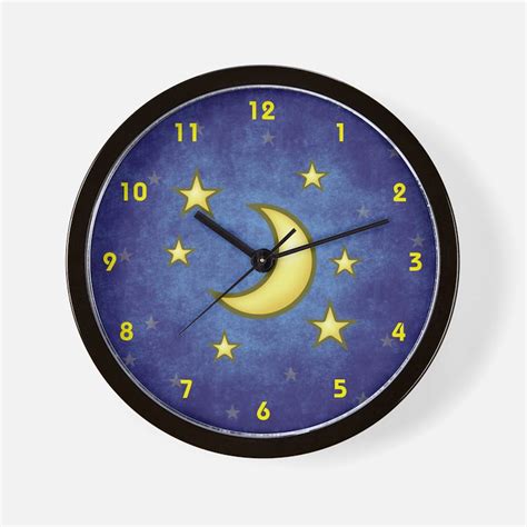 Moon And Stars Clocks | Moon And Stars Wall Clocks | Large, Modern ...