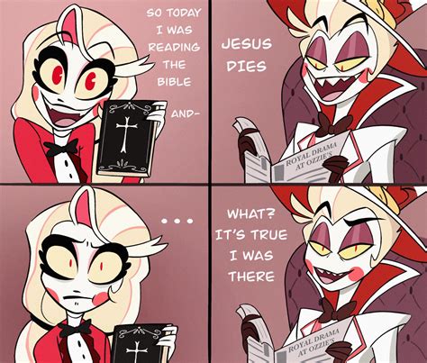 Oh boy…🫣 (Art by @lizsketches) : r/HazbinHotelLucifer