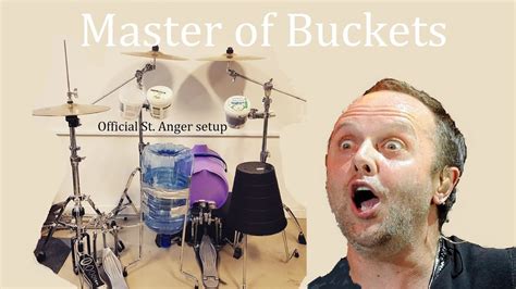 Master of Puppets but the drums are buckets - YouTube