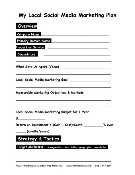 Marketing Plan Template - download free documents for PDF, Word and Excel