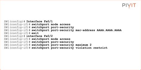 Must-Have Port Security: Simple but Efficient Layer 2 Protection