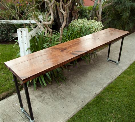 Narrow Wooden Garden Table