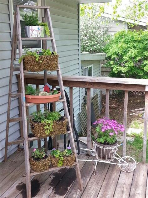 Ladder garden in 2023 | Garden design, Balcony garden, Garden